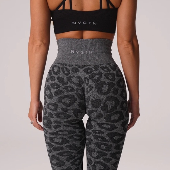 NVGTN Pants - 🖤 NVGTN Black Speckled Leopard Seamless Leggings